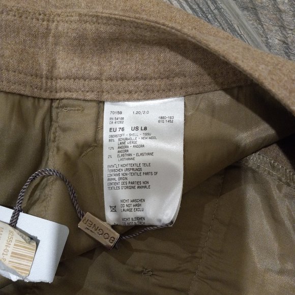 Bogner Wool Flannel Straight Leg Pants UNWORN - Picture 16 of 16